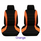 4pcs/set Car seat Cover Protector Seat Comfortable Dustproof Headrest Front Seat Covers  Orange black