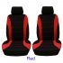 4pcs set Car seat Cover Protector Seat Comfortable Dustproof Headrest Front Seat Covers Blue black