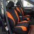 4pcs set Car seat Cover Protector Seat Comfortable Dustproof Headrest Front Seat Covers Blue black