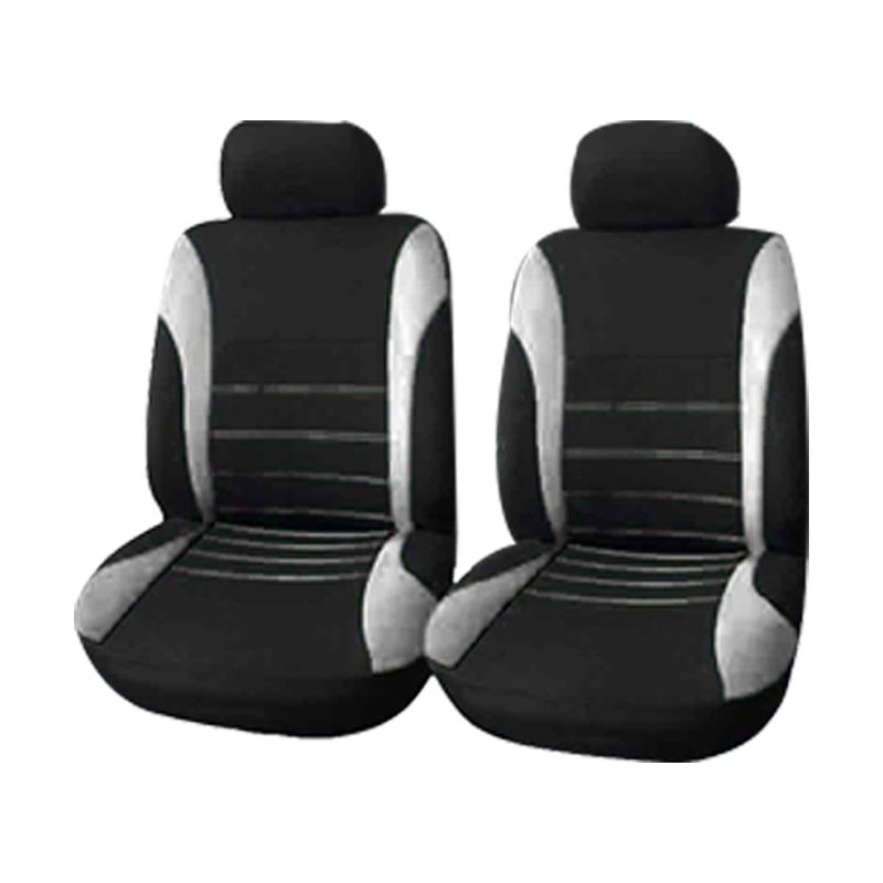 4pcs/set Car seat Cover Protector Seat Comfortable Dustproof Headrest Front Seat Covers  Gray black