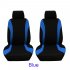 4pcs set Car seat Cover Protector Seat Comfortable Dustproof Headrest Front Seat Covers Blue black