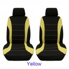 4pcs/set Car seat Cover Protector Seat Comfortable Dustproof Headrest Front Seat Covers  Yellow black