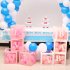 4pcs set DIY Transparent Box Blocks for Wedding Birthday Party Ballons Decoration BABY balloon box  white 