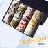 4pcs set Man Box packed Fashion Breathable Underwear Colorful Boxers Map XL