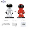 White HD Wireless Wi-fi Robot IP Camera