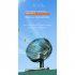 4w Electric Mini Fan 4 Level Low Noise Type c Charging Usb Air Cooling Fan for Home Bedroom Travel Office Df11 a Green