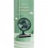 4w Electric Mini Fan 4 Level Low Noise Type c Charging Usb Air Cooling Fan for Home Bedroom Travel Office Df11 b White