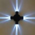 4w Led Wall Lamp 120 Degrees High brightness Uv Protection Cross Beam Lights For Outdoor Garden Lighting Warm light 4W