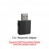 5 0 USB Bluetooth Transmitter for TV 3 5mm Mini Car Bluetooth Receiver AUX Stereo Music with Changing Switch Wireless Adapters black
