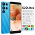 5 0 inch S22Ultra Smartphone 2MP 2MP Camera 1500mah Li ion Battery Face Recognition Multi functional Cellphones  512m 4gb  blue US Plug
