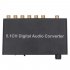 5 1 Channel DTS Digital Audio Converter Adapter  Dolby AC3 Decoding SPDIF Input to 5 1 black