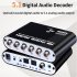 5 1 channel Dts Dolby ac 3 Digital Audio  Decoder Strong Mobility Fiber Coaxial Rca Analog Converter Sound Audio Adapter Amplifier Host   USB cable   optical fi