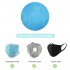 5 10pcsDisposable Activated Carbon Filter for Mask 3 Layers Breathable Protective Filter Mouth Mask for Men Women with Filter Slot  10pcs square