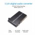 5 1ch Digital Audio Converter Spdif Input to 5 1 Channel Audio Digital Sound Decoder Converter Black
