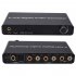 5 1ch Digital Audio Converter Spdif Input to 5 1 Channel Audio Digital Sound Decoder Converter Black