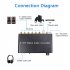 5 1ch Digital Audio Converter Spdif Input to 5 1 Channel Audio Digital Sound Decoder Converter Black