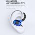 5 2 Bluetooth compatible Wireless Earphone Waterproof Subwoofer Sports In ear Headphone White