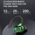 5 2 Bluetooth compatible Wireless Earphone Waterproof Subwoofer Sports In ear Headphone black green