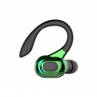 5.2 Bluetooth-compatible Wireless Earphone Waterproof Subwoofer Sports In-ear Headphone black+green
