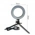 5 5 8 10 inch 10 Modes LED Ring Light with Stand Dimmable Lighting for Makeup Phone Camera