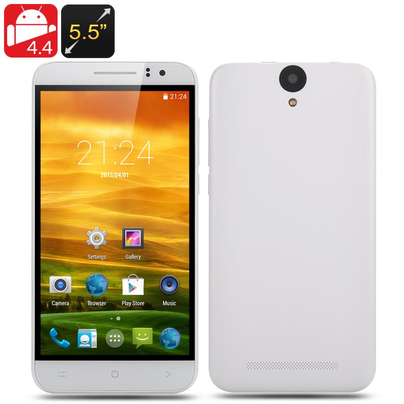 5.5 Inch Android 4.4 Smartphone (White)