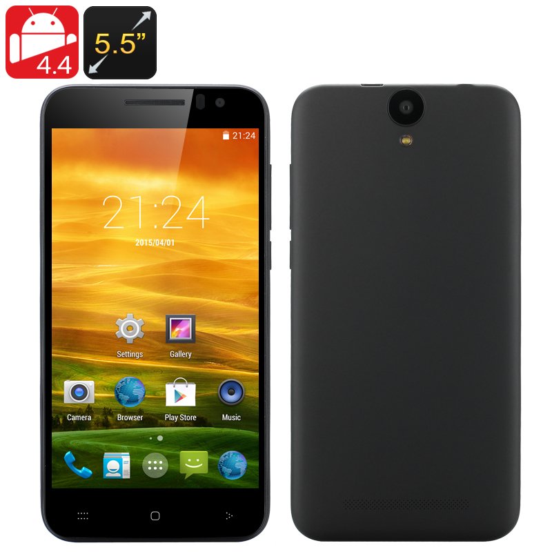 5.5 Inch Android 4.4 Smartphone (Black)