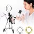 5 7 Inch Dimmable LED Ring Light with Fill Light Mobile Phone Holder Silver