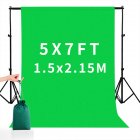 5*7FT/1.5M*2.15M  Square Cloth Nylon Green Background  Cloth For Photography Live Background green