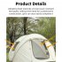 5 8 Person Tent Waterproof Pop Up Tent With Storage Bag Portable Instant Camping Tent For Outdoor Backpacking Picnic White 5 8