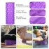 5 In 1 Foam Roller Set For Deep Muscle Massage Trigger Point Foam Roller Massage Roller Massage Ball Stretching Strap For Whole Body Exercise Purple