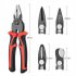 5 In 1 Plier Tool Set  Combination Interchangeable Pliers Kit With Cable Cutters  Wire Stripper  Scissor  Crimping Plier Multipurpose Combination 8 Inch Pliers 