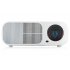 5 Inch TFT LCD LED Projector emits 2600 Lumens  has a 800x480 Resolution with 1080p Support and Manual Focus Lens