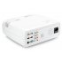 5 Inch TFT LCD LED Projector emits 2600 Lumens  has a 800x480 Resolution with 1080p Support and Manual Focus Lens