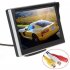 5 Inch Tft Lcd Screen Car Monitor 2 Channels Video Input 800x480 Reversing Parking HD Digital Display Black
