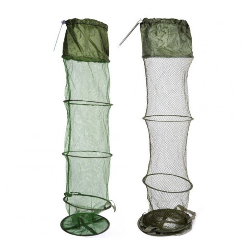 5-Layer Floating Wire Basket High Capacity Collapsible Fish Net Cage for Fishing