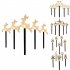 5 Pack 2V Outdoor Solar Lights With Solar Panels Solar Powered Garden Lights Christmas Decorations For Patio Yard Pathway Reindeer