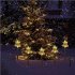 5 Pack 2V Outdoor Solar Lights With Solar Panels Solar Powered Garden Lights Christmas Decorations For Patio Yard Pathway Snowflakes