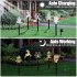 5 Pack 2V Outdoor Solar Lights With Solar Panels Solar Powered Garden Lights Christmas Decorations For Patio Yard Pathway Snowflakes