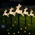 5 Pack 2V Outdoor Solar Lights With Solar Panels Solar Powered Garden Lights Christmas Decorations For Patio Yard Pathway Snowflakes