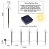 5 Pack 2V Outdoor Solar Lights With Solar Panels Solar Powered Garden Lights Christmas Decorations For Patio Yard Pathway Snowflakes