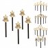 5 Pack 2V Outdoor Solar Lights With Solar Panels Solar Powered Garden Lights Christmas Decorations For Patio Yard Pathway Snowflakes