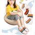 5 Pairs of Children Socks Rainbow striped Mesh Breathable Socks for 3 12 Year Old Kids 5 pairs XL