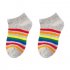 5 Pairs of Children s Socks Spring and Autumn Cotton Striped Socks for 3 12 Years Old Kids A set of 5 colors XL