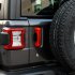 5 Pcs set Door tail Door  Outer  Handle  Cover Trim Decor B Type For Wrangler Jl  18 Years   Red
