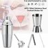 5 Pcs set Stainless Steel Cocktail  Shaker  Set Shaker   Mixing Spoon   Ice Forceps   Filter   Measuring Cup Reusable Professional Bartending Tool 750ML