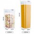 5 Piece Food Storage Container Set With Marking Pen Label Paper Measuring Spoon Impact Resistant Airtight Clear Durable Canisters For Kitchen Dinning Room 5 set