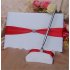 5 Piece Rhinestone Heart Guest Book Set with Pen Wedding Ring Pillow Flower Girl Basket and 2 Garters