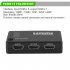 5 Port HDMI Splitter Switch Selector Switcher Hub IR Remote Control 1080p for HDTV PS3 black