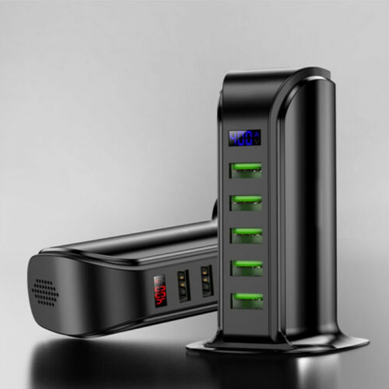5 Port USB Plug Charging Station Dock Stand Desktop Charger Hub for Phone U.S. regulations