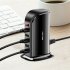 5 Port USB Plug Charging Station Dock Stand Desktop Charger Hub for Phone British regulatory